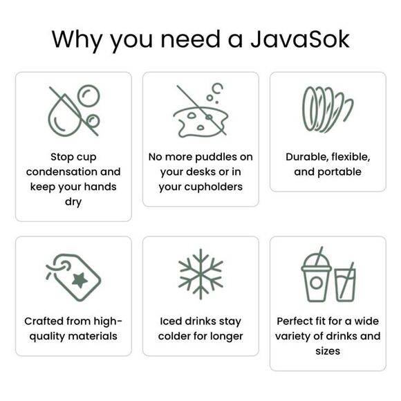 Java Sok Cold Cup Sleeve Compose Yourself Composition Notebook Print Medium NEW - Picture 8 of 8